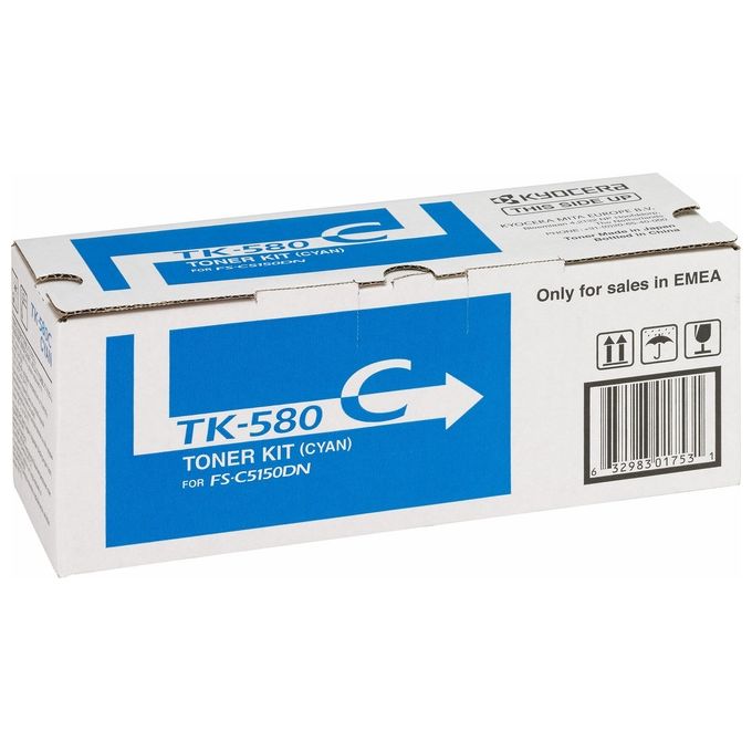 Kyocera Mita Toner Ciano Tk-580c X Fs-c5150dn