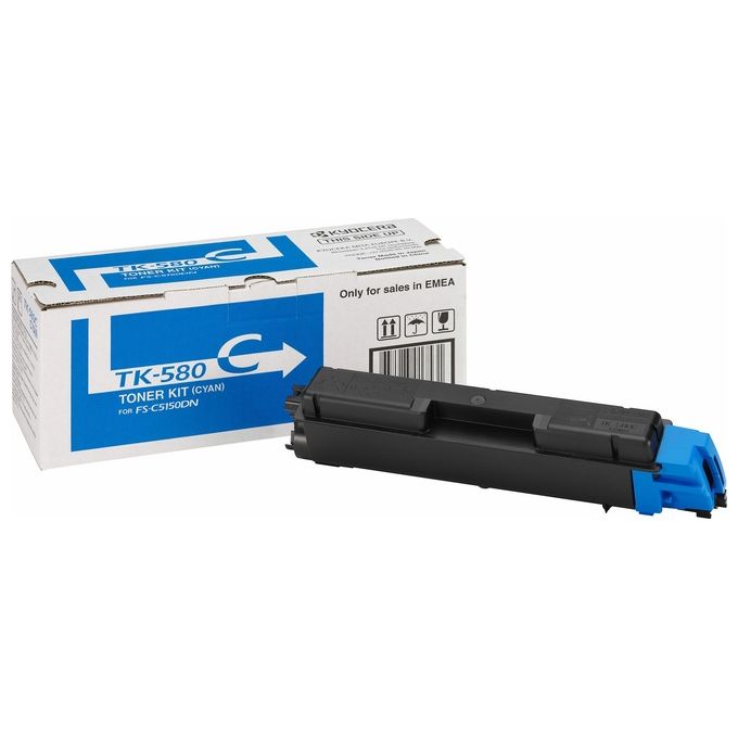 Kyocera Mita Toner Ciano Tk-580c X Fs-c5150dn