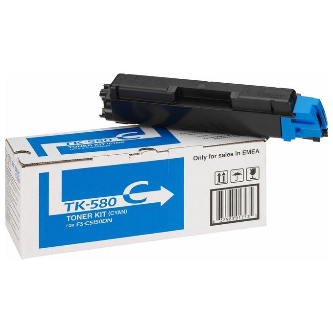 Kyocera Mita Toner Ciano Tk-580c X Fs-c5150dn