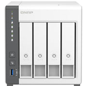 Qnap TS-433-4G NAS Tower 4 Bay ARM Cortex-A55 Quad-Core 2 GHz 4 GB RAM 2.5GbE QNAP QTS colore Bianco