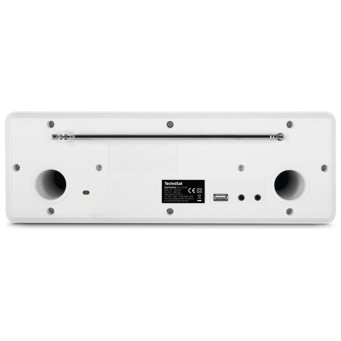 TechniSat 0001-3948 DIGITRADIO 370 CD BT Radio digitale stereo con DAB+ FM Bluetooth lettore CD USB AUX display a colori 10 W colore Bianco