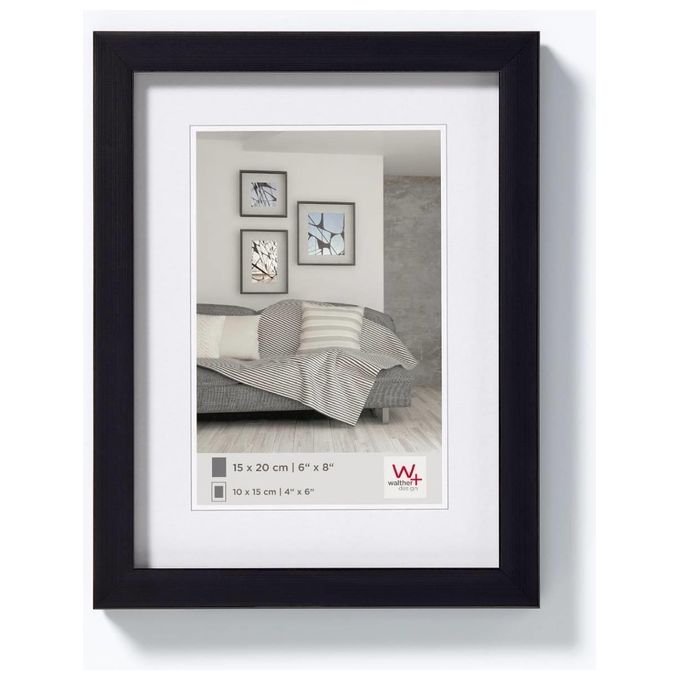 Walther Construction Cornice Portafoto 30x40cm in Plastica Nero