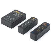 Digitus DN-14001-1 Tester per Cavi di Rete RJ45 RJ11 BNC PoE Test Continuita' CAT3 CAT5 CAT6 CAT7a colore Nero