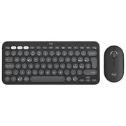 Logitech 920-012221 Pebble 2 Combo Kit Tastiera e Mouse Wireless Bluetooth Logi Bolt QWERTY Italiano Easy-Switch 3 Dispositivi colore Grafite