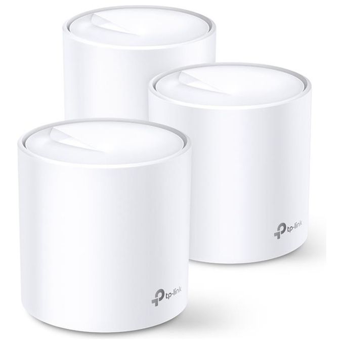 TP-Link DECO X20(3-PACK) Sistema Mesh Wi-Fi 6 AX1800 Dual-band 2.4 GHz 5 GHz 1775 Mbit-s colore Bianco