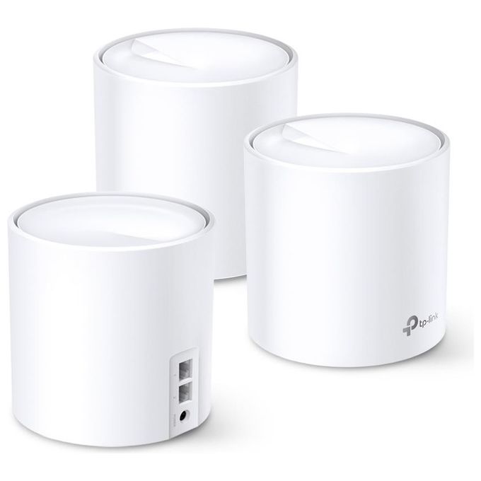 TP-Link DECO X20(3-PACK) Sistema Mesh Wi-Fi 6 AX1800 Dual-band 2.4 GHz 5 GHz 1775 Mbit-s colore Bianco