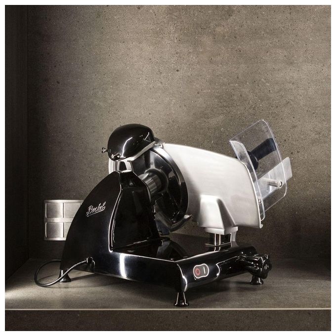 Berkel Red Line RL 250 - Affettatrice lama 25 cm, Potenza elevata, Spessore regolabile, Lama in acciaio cromato, Sicurezza professionale, Colore Nero