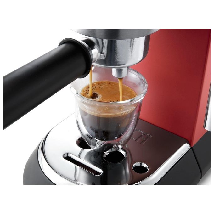 DeLonghi EC685.R Dedica Style Macchina da Caffe' Sistema Manuale Potenza 1300 W Capacita' 1,1 Litri Thermoblock Cappuccino System Rosso