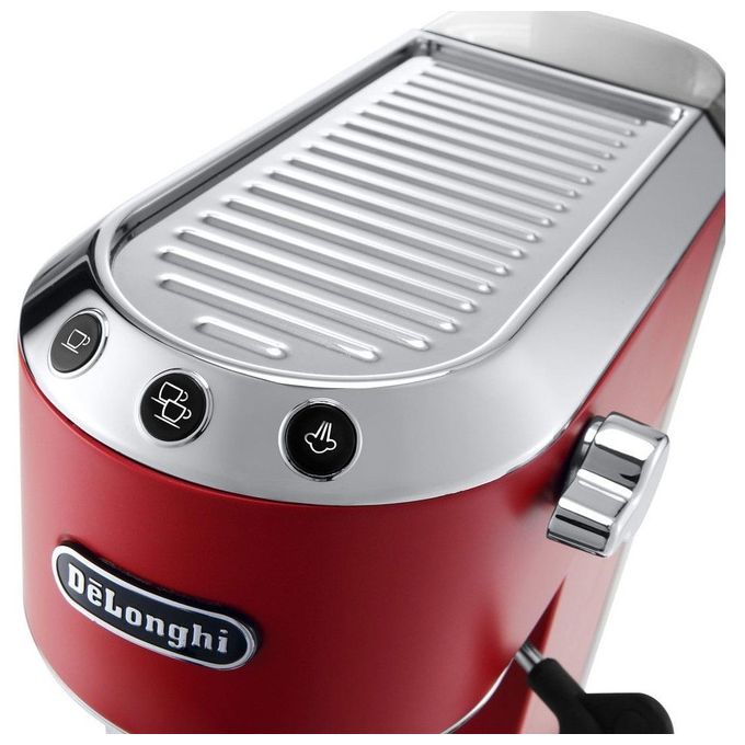 DeLonghi EC685.R Dedica Style Macchina da Caffe' Sistema Manuale Potenza 1300 W Capacita' 1,1 Litri Thermoblock Cappuccino System Rosso