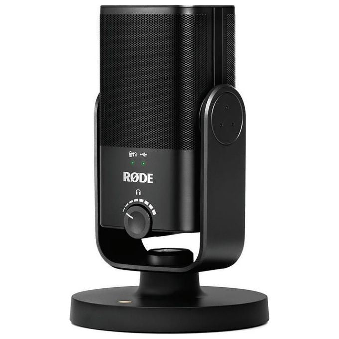 RØDE NT-USB MINI Microfono da Tavolo Condensatore Cardioide 24 bit 48 kHz USB-C 3.5 mm con Monitoraggio a Latenza Zero colore Nero