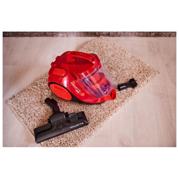 Rowenta RO2913EA Swift Power Cyclonic Aspirapolvere a Traino Senza Sacco Ciclonico 1,2 L 900 W 77 dB colore Rosso