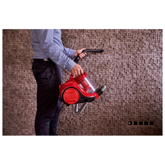 Rowenta RO2913EA Swift Power Cyclonic Aspirapolvere a Traino Senza Sacco Ciclonico 1,2 L 900 W 77 dB colore Rosso