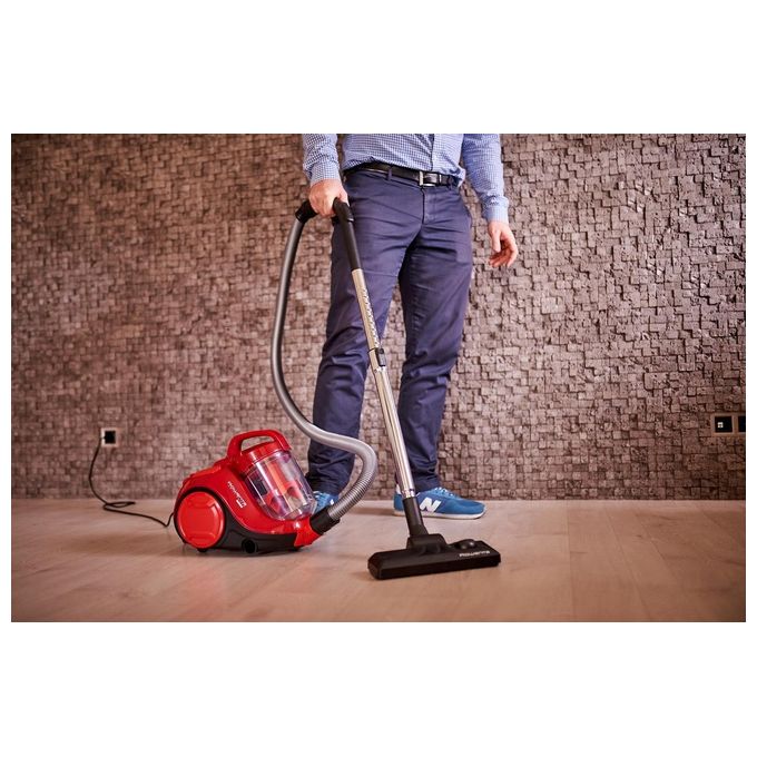 Rowenta RO2913EA Swift Power Cyclonic Aspirapolvere a Traino Senza Sacco Ciclonico 1,2 L 900 W 77 dB colore Rosso