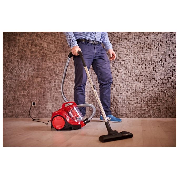 Rowenta RO2913EA Swift Power Cyclonic Aspirapolvere a Traino Senza Sacco Ciclonico 1,2 L 900 W 77 dB colore Rosso
