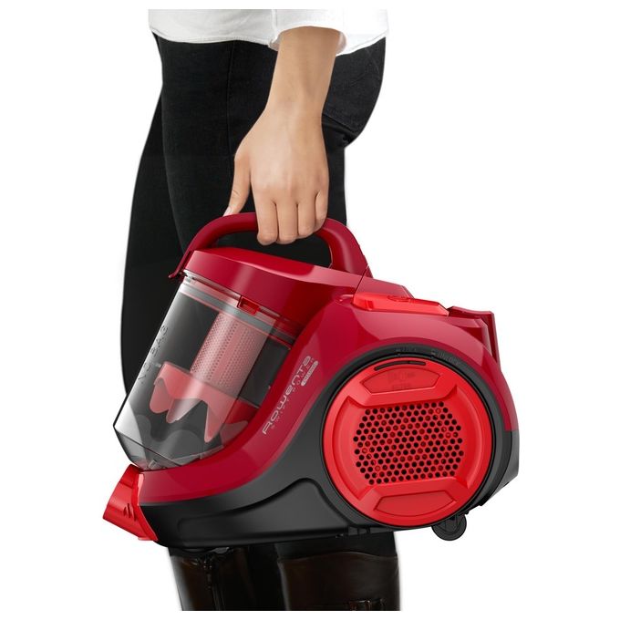 Rowenta RO2913EA Swift Power Cyclonic Aspirapolvere a Traino Senza Sacco Ciclonico 1,2 L 900 W 77 dB colore Rosso