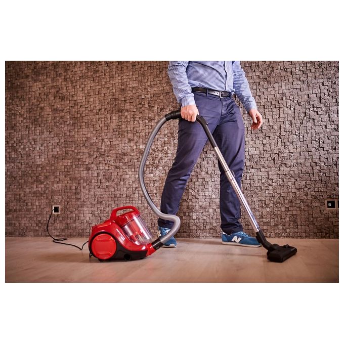 Rowenta RO2913EA Swift Power Cyclonic Aspirapolvere a Traino Senza Sacco Ciclonico 1,2 L 900 W 77 dB colore Rosso