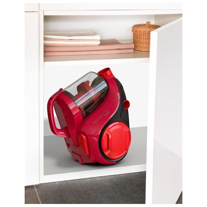 Rowenta RO2913EA Swift Power Cyclonic Aspirapolvere a Traino Senza Sacco Ciclonico 1,2 L 900 W 77 dB colore Rosso