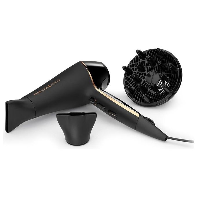 Remington AC9140B PROLuxe Midnight Edition Asciugacapelli 2400 W ionico 2 velocita' 3 temperature concentratore e diffusore colore Nero
