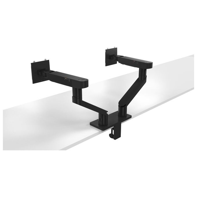 DELL DELL-MDA20 Braccio per doppio monitor Regolabile Altezza 221-487 mm Inclinazione -35° a 80° Rotazione ±90° VESA 100x100 mm colore Nero