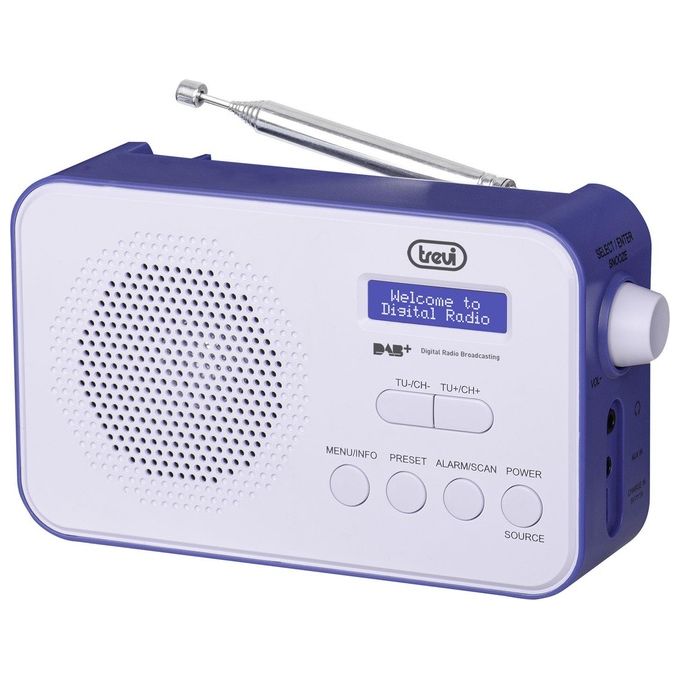 Trevi DAB 7F92 R Radio Portatile Digitale Blu-Bianco
