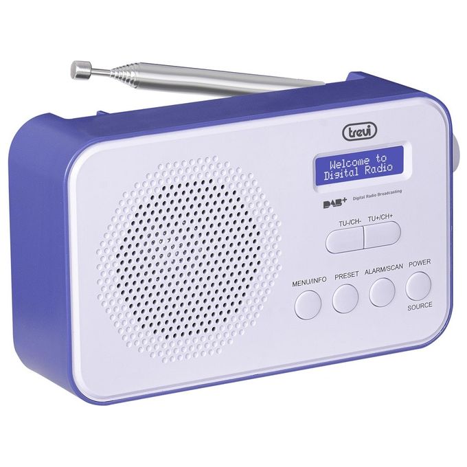 Trevi DAB 7F92 R Radio Portatile Digitale Blu-Bianco