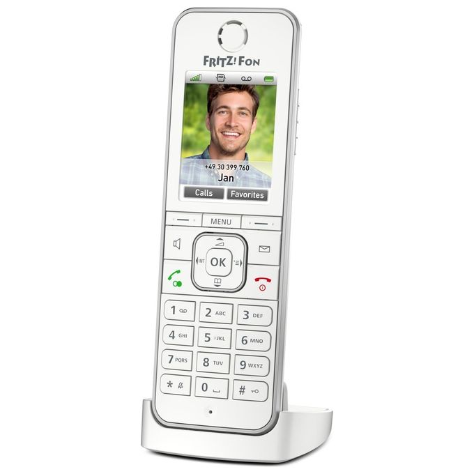 Fritz! C6 International Telefono Dect Bianco Identificatore Di Chiamata