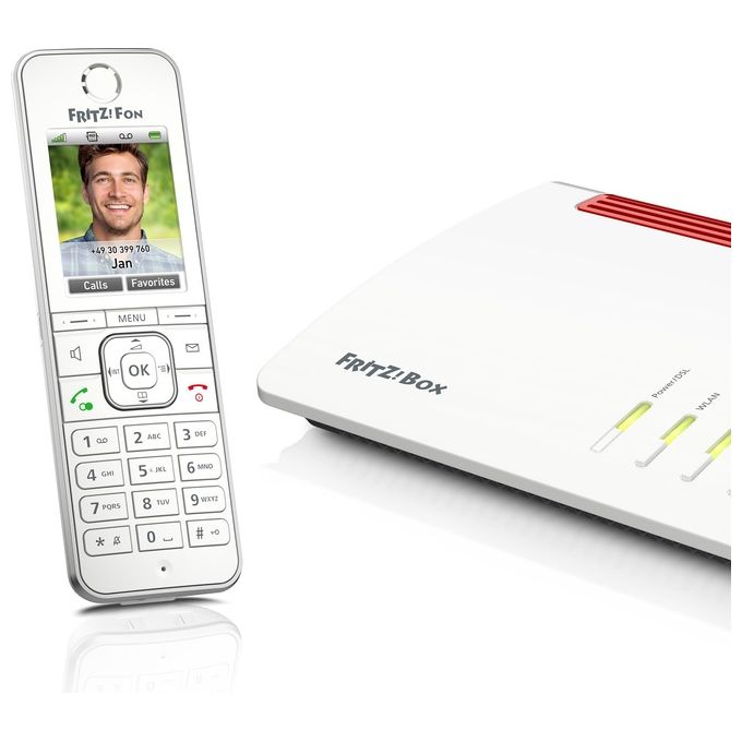 Fritz! C6 International Telefono Dect Bianco Identificatore Di Chiamata