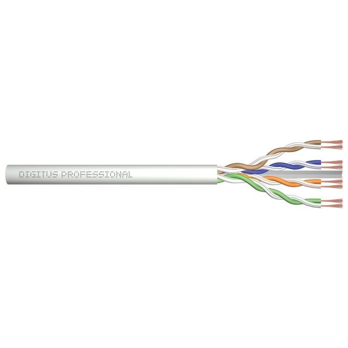Digitus cavo flessibile non schermato utp halogenfree per reti categoria 6 in rame matassa mt.305