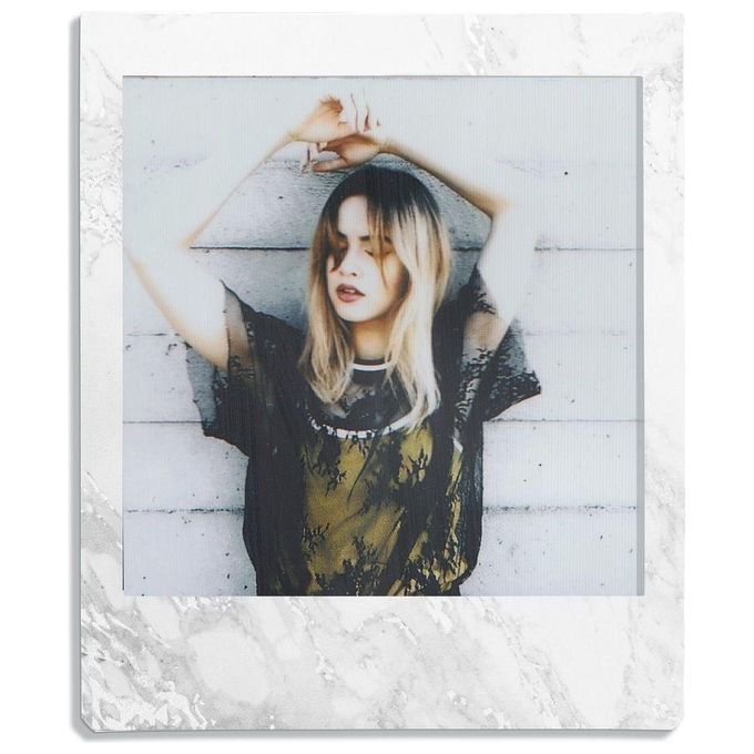 Fujifilm 16656473 instax SQUARE Pellicola Istantanea 62x62 mm 10 Foto ISO 800 colore White Marble