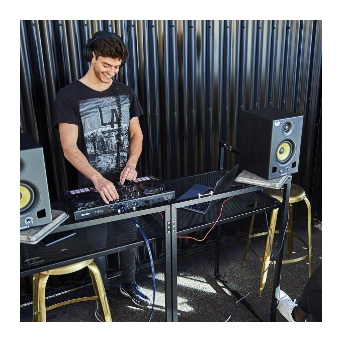 Hercules INPULSE 500 DJControl Controller DJ 2 Canali Interfaccia Audio USB 16 Pad RGB Serato DJ Lite DJUCED colore Nero