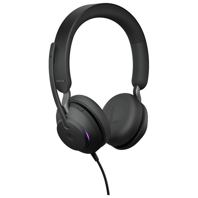 JABRA Evolve2 40 SE Auricolare Cablato a Padiglione per Musica e Chiamate con Connessione USB tipo-C e Design Ergonomico