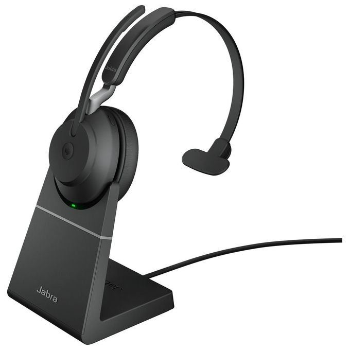 Jabra 26599-899-989 Evolve2 65 Auricolare Wireless Mono USB-A Bluetooth 5.0 Microsoft Teams 37 ore autonomia colore Nero