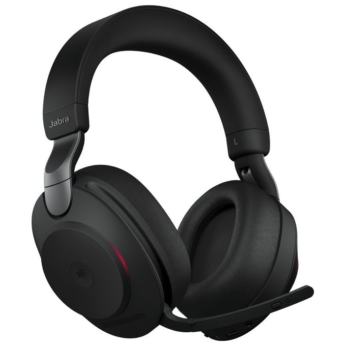 Jabra 28599-999-899 Evolve2 85 Auricolare Wireless USB Tipo C Bluetooth Microfono Integrato con Cancellazione del Rumore Attivo 37 Ore di Autonomia colore Nero