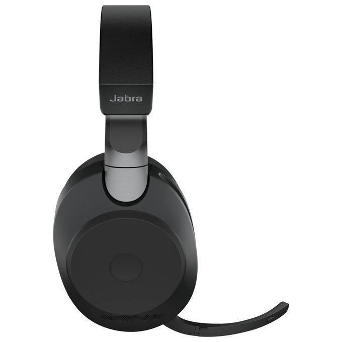 Jabra Evolve2 85 Cuffie Wireless Professionali Cuffie da Ufficio Certificate UC con Batteria a Lunga Durata Adattatore Bluetooth USB-A Nero