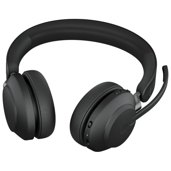 Jabra 26599-989-899 Evolve2 65 Auricolare Wireless UC Stereo Bluetooth 5.0 USB-C 37 ore autonomia 3 microfoni colore Nero