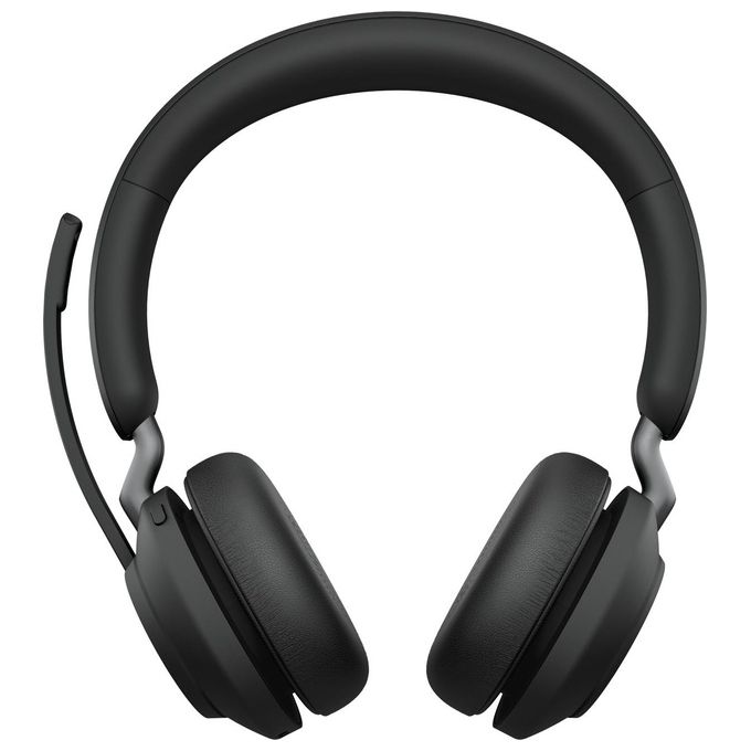 Jabra 26599-999-989 Evolve2 65 Cuffie On Ear Wireless con Bluetooth 5.0 e USB A Dongle Incluso Autonomia 37 Ore Busylight Integrato Microfoni 3 MEMS Certificazione Microsoft Teams colore Nero
