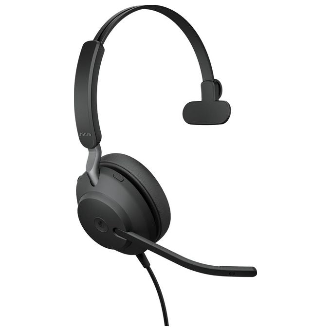 Jabra 24189-899-999 Evolve2 40 SE Auricolare Cablato Mono USB-A con Microfono ad Asta Regolabile e Busylight Integrato colore Nero