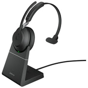 Jabra 26599-889-989 Evolve2 65 Auricolare Wireless On-Ear Bluetooth USB-A 37 ore di autonomia 30 metri di raggio d'azione colore Nero