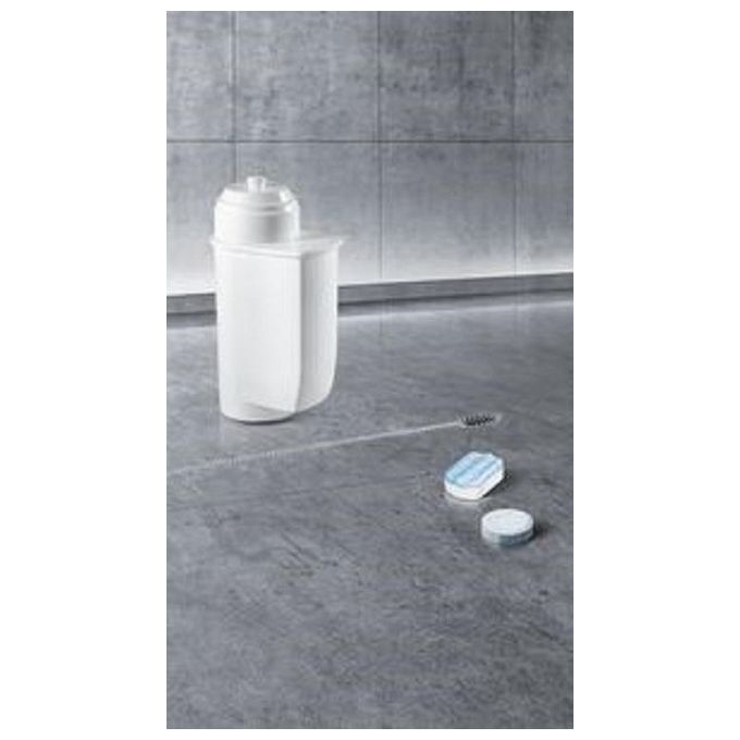 Siemens TZ80004A EQ.series Set di Manutenzione 10 compresse pulizia 3 compresse disincrostanti filtro acqua BRITA colore Grigio