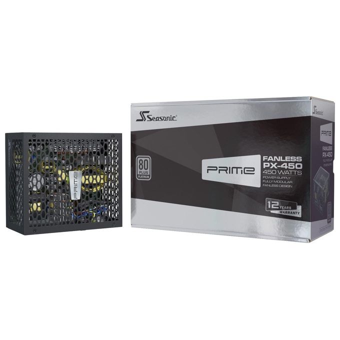 Seasonic PRIME-PX-500 Alimentatore PC ATX 500W Fanless 80 PLUS Platinum Completamente Modulare colore Nero
