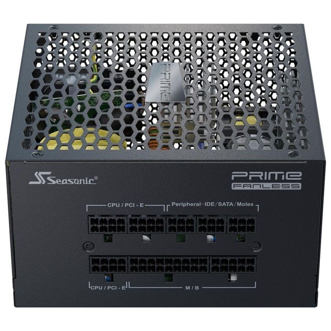 Seasonic PRIME-PX-500 Alimentatore PC ATX 500W Fanless 80 PLUS Platinum Completamente Modulare colore Nero