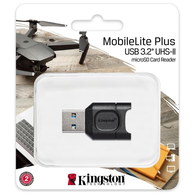 Kingston MobileLite Plus Lettore di Schede di Memoria MicroSD Usb 3.1 microSDHC-SDXC UHS-II