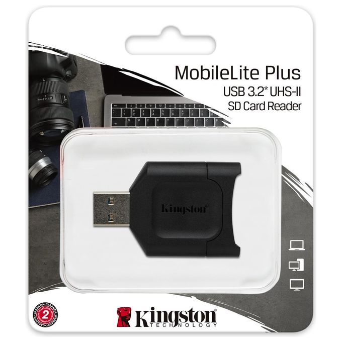 Kingston Technology MobileLite Plus Lettore di Schede Usb 3.2 Gen 1 Type-A Nero