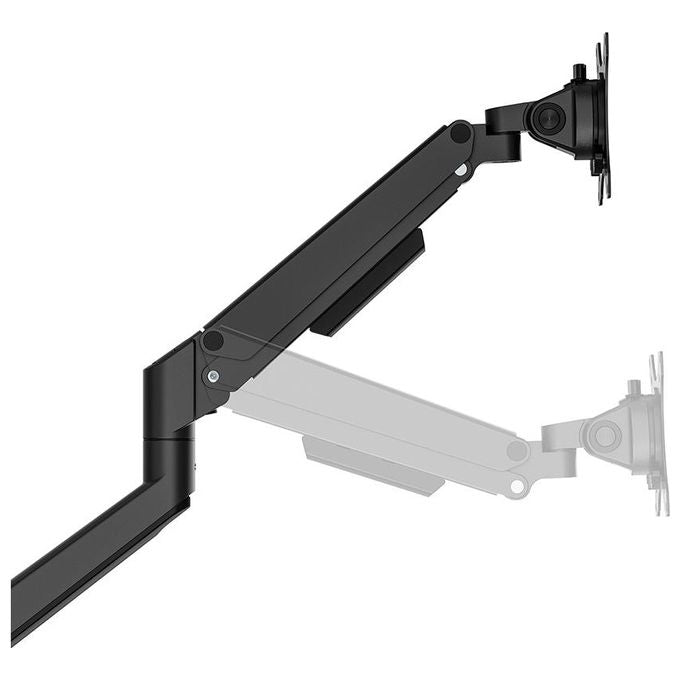 Neomounts DS70-250BL2 NEXT Slim Braccio per Monitor 2 Schermi Fino a 32'' Regolazione Molla a Gas 180° Stop colore Nero
