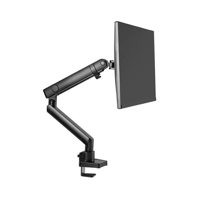 ICY BOX IB-MS313-T Supporto per Monitor da Scrivania 1 Display fino a 81,3 cm (32'') 8 Kg VESA 75x75 100x100 Regolabile Rotazione 360° Inclinazione -45° a 90° con Gestione Cavi Fissaggio a Morsa colore Nero
