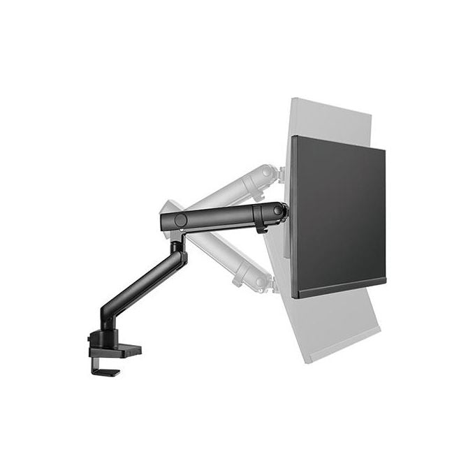 ICY BOX IB-MS313-T Supporto per Monitor da Scrivania 1 Display fino a 81,3 cm (32'') 8 Kg VESA 75x75 100x100 Regolabile Rotazione 360° Inclinazione -45° a 90° con Gestione Cavi Fissaggio a Morsa colore Nero