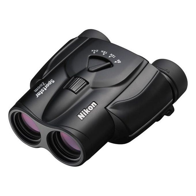Nikon BAA870WA Sportstar Zoom Binocolo Ingrandimento 8x Diametro Oggettivo 2,5 cm Pupilla di Uscita 3,1 mm Campo Visivo 80m-1000m colore Nero