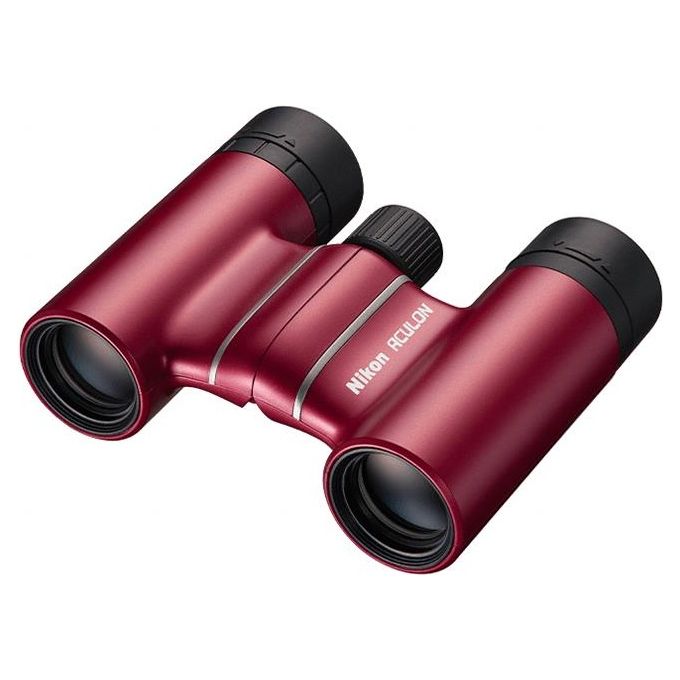 Nikon BAA860WA Aculon T02 Binocolo 8x21 con Lenti Multistrato in Vetro Eco-Glass Peso 195 g colore Rosso