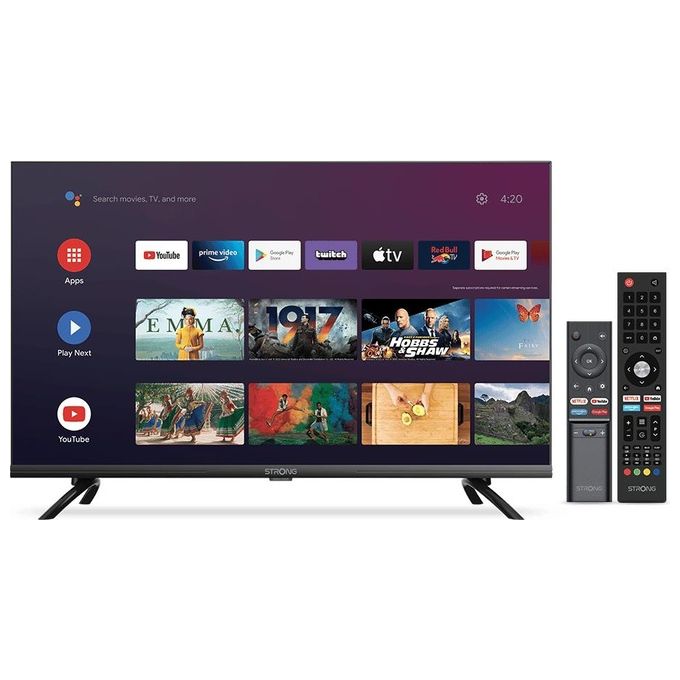 Strong SRT32HD5553 Smart TV LED 32'' HD Ready Android 11 DVB-T2-C-S2 Wi-Fi Bluetooth HDR10 2 HDMI Borderless colore Nero