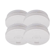 Brennenstuhl 1290050004 RM L 3100 Rilevatore di Fumo Wireless 85 dB batteria litio 10 anni 4 pezzi colore Bianco